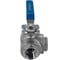 Кран шаровый NEWKEY трехходовой (L-тип) нержавеющий, AISI316 DN40 (1_1/2), (CF8M), PN40 NK-BTl40/6 2