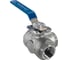 Кран шаровый NEWKEY трехходовой (L-тип) нержавеющий, AISI316 DN40 (1_1/2), (CF8M), PN40 NK-BTl40/6 3