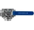Кран шаровый NEWKEY трехходовой (L-тип) нержавеющий, AISI316 DN40 (1_1/2), (CF8M), PN40 NK-BTl40/6 5