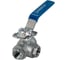Кран шаровый NEWKEY трехходовой (T-тип) нержавеющий, AISI304 DN15 (1/2), (CF8), PN64 NK-BTt15/4 2