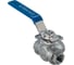 Кран шаровый NEWKEY трехходовой (T-тип) нержавеющий, AISI304 DN15 (1/2), (CF8), PN64 NK-BTt15/4 3