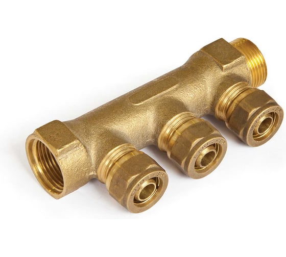 Коллектор со штуцером ПЕКС 3/4-T2-16 (1.8) BYR PEX 2202В