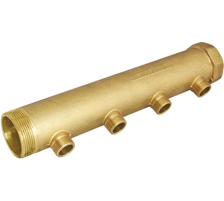 Коллектор магистральный с наружной резьбой 2"-Т4-3/4", L=80 mm BYR PEX 2984В