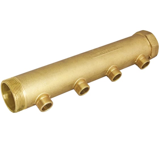 Коллектор магистральный с наружной резьбой 2"-Т4-3/4", L=80 mm BYR PEX 2984В