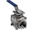 Кран шаровый NEWKEY муфтовый под привод нержавеющий (3PC), AISI304 DN65 (2_1/2), (CF8), PN25 NK-BMTp65/4 1