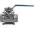 Кран шаровый NEWKEY муфтовый под привод нержавеющий (3PC), AISI304 DN65 (2_1/2), (CF8), PN25 NK-BMTp65/4 2