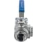 Кран шаровый NEWKEY трехходовой (T-тип) нержавеющий, AISI316 DN40 (1_1/2), (CF8M), PN40 NK-BTt40/6 2