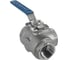 Кран шаровый NEWKEY трехходовой (L-тип) нержавеющий, AISI316 DN50 (2), (CF8M), PN40 NK-BTl50/6 3