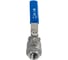 Кран шаровый NEWKEY муфтовый двусоставной нержавеющий (2PC), AISI316 DN15 (1/2), (CF8M), PN64 NK-BML15/6 1