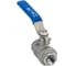 Кран шаровый NEWKEY муфтовый двусоставной нержавеющий (2PC), AISI316 DN15 (1/2), (CF8M), PN64 NK-BML15/6 2