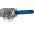 Кран шаровый NEWKEY трехходовой (T-тип) нержавеющий, AISI304 DN50 (2), (CF8), PN40 NK-BTt50/4 5