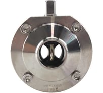 Затвор дисковый приварной NEWKEY нержавеющий, Силикон, AISI304 DN25 (1), (CF8), PN8 NK-DZwSil25/4