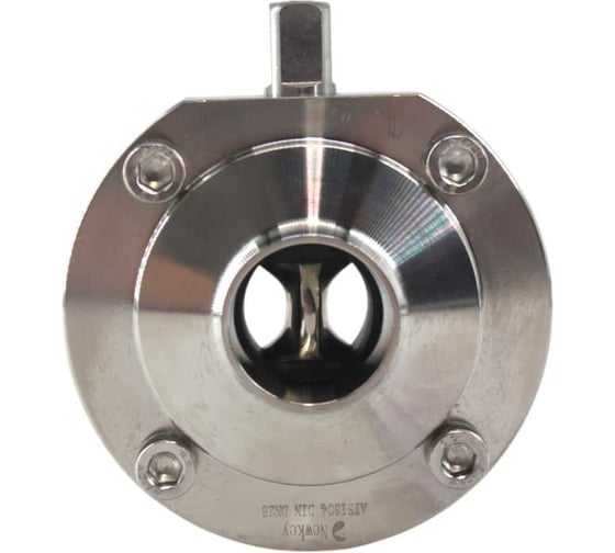Затвор дисковый приварной NEWKEY нержавеющий, Силикон, AISI304 DN25 (1), (CF8), PN8 NK-DZwSil25/4