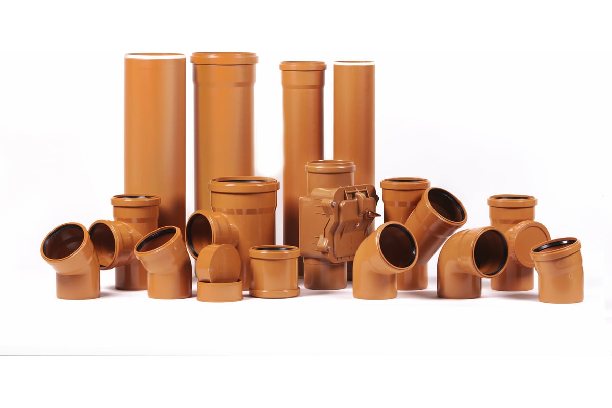 Труба ХЕМКОР НПВХ, наружная канализация, SN 4, 250x3000 мм 1491075 ...