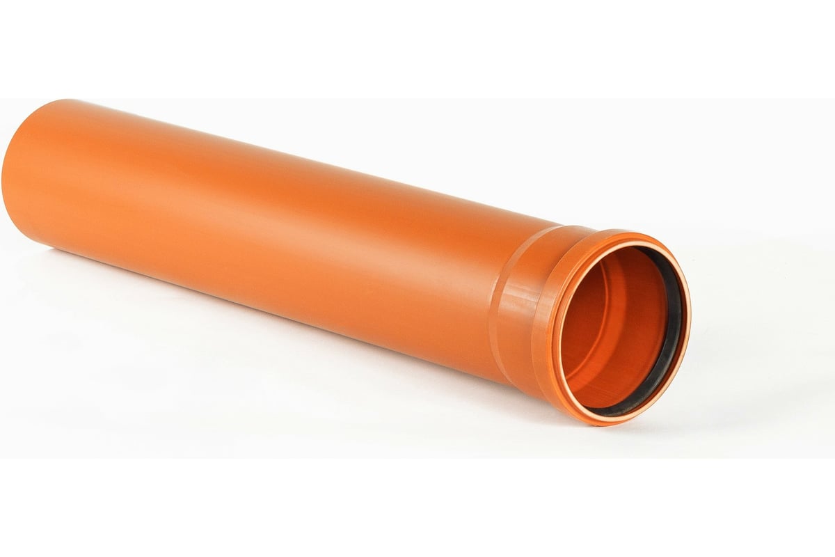 Труба ХЕМКОР НПВХ, наружная канализация, SN 4, 110x1500 мм 1491057 ...