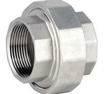 Соединение разъемное (американка) DN.ru ВР-ВР-304-PTFE 1/2 Ду15 Ру20 с упл. под гайкой, внутренняя/ВР, резьба BSPP D270-20281