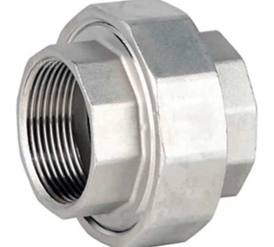 Соединение разъемное (американка) DN.ru ВР-ВР-304-PTFE 1 Ду25 Ру20 с упл. под гайкой, внутренняя/ВР, резьба BSPP D270-20283