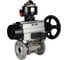 Кран шаровой DN.ru КШФПТ 316.180 Ду50 Ру40 пневмопривод DA-065, пневмораспределитель 220VAC, БКВ LSB-410 (EX), ручной дублёр HDM-1 D160-72574 1