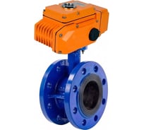 Затвор дисковый поворотный DN.ru GGG40-GGG40-EPDM-2W-H Ду50 Ру16 фланцевый с 1/4-оборотным эл.приводом QT2-020 380В D050-90325