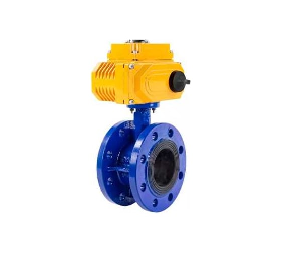 Затвор дисковый поворотный DN.ru GGG40-304-EPDM-2W-F-H Ду50 Ру16 фланцевый эл.привод QT-015 220В с моментной муфтой 220В D050-92224