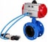 Затвор дисковый поворотный DN.ru GGG40-GGG40-EPDM-2W-H Ду100 Ру16 фланц. с пн.приводом DA-105 и пн.распред PND1-S2EM-52-2-T08-220VAC D050-90675 1