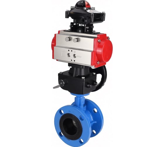 Затвор дисковый поворотный DN.ru GGG50-GGG40-EPDM Ду150 Ру16 с пн.приводом SA-140 и пн.распред PND2-S1EM-52-1NC-J08-24VDC NAMUR D050-90986