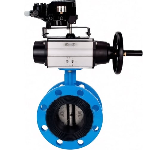 Затвор дисковый поворотный DN.ru GGG40-304-EPDM-2W-F-H Ду50 Ру16 фланцевый с пн.приводом DA-105-1 и позиц. EPRP1-NU-0-08 D050-92202
