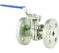 Кран шаровой DN.ru 316-316-PTFE-F-ISO-H WDVF Ду80 Ру16, фланцевый с ISO-фланцем и рукояткой D160-78480
