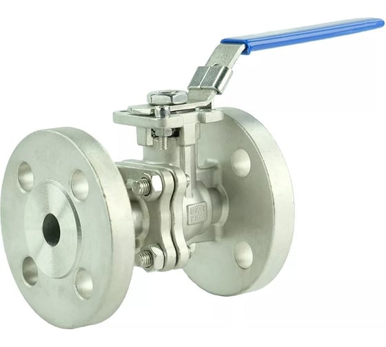Кран шаровой DN.ru 316-316-PTFE-FP-F-ISO-H Ду100 Ру16 ZGY фланцевый с ISO-фланцем и рукояткой D160-80233