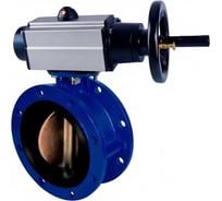 Затвор дисковый поворотный DN.ru GGG40-304-EPDM-2W-F-H Ду100 Ру16 фланцевый с пн. приводом DA-105-1 и БКВ LSB-410-02ExM12-250 D050-92133