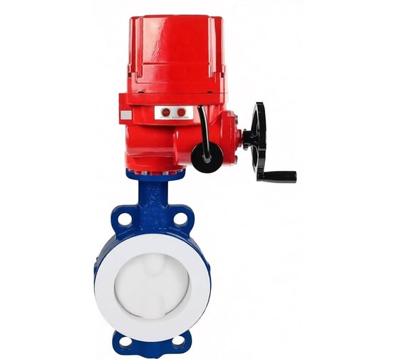 Затвор дисковый поворотный DN.ru WCB-WCB-PTFE-PTFE-Fb-H Ду50 Ру16 с эл. приводом QT-W (M) EX-005 220В D050-92097