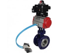 Затвор дисковый DN.ru с тройным эксцентриситетом  WCB-304-M-F-ISO Ду50 Ру25, пн.привод SA-130, пн.распред PND1-S2EM-52-2-T08-220VAC, БКВ LSB-410-02ExM12-250 D050-94702