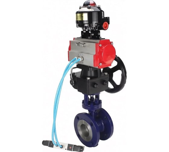 Затвор дисковый DN.ru с тройным эксцентриситетом WCB-304-M-F-ISO Ду150 Ру25, с пн.прив DA-160, пн.расп PND1-S2EM-52-2-T08-220VAC, БКВ LSB-510-02ExM12-250, р.дубл. HDM-4 D050-94668