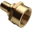 Муфта для PE-X/PE-RT труб аксиальная РОС латунь Дн 16х3/4 ВР 130-1610 1