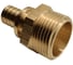 Муфта для PE-X/PE-RT труб аксиальная РОС латунь Дн 20х1 НР 130-1609 1