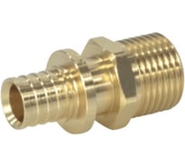 Муфта для PE-X труб аксиальная РОС латунь Дн 25х3/4 НР 129-6871