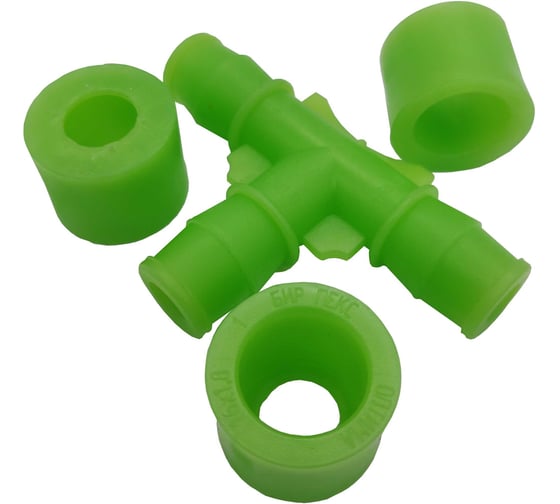 Тройник BYR PEX БИР ПЕКС Оптима 16 (1.8) x 16 (1.8) x 16 (1.8) + гильзы 16 (1.8) (3 комплекта) 5650-0