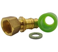 Прямой соединитель BYR PEX Оптима, с накидной гайкой 1/2' x 20 (2.0) + гильза 20 (2.0) 5202-0