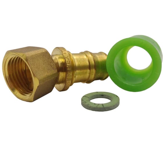 Прямой соединитель BYR PEX Оптима, с накидной гайкой 1/2' x 20 (2.0) + гильза 20 (2.0) 5202-0