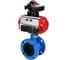 Затвор дисковый DN.ru GGG40-GGG40-EPDM-2W-H Ду200 Ру16 фланцевый, пневмопривод DA-140, пневмораспределитель PND2-S1EM-52-1NC-J08-24VDC, БКВ LSB-210-02NM12-220/24 D050-90489 1