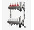 Коллекторный узел двухконтурный SANEXT COMBIN нерж. сталь ДУ35 ВР1 НР 3/4 5 отвод ТП. + насос Н80 + 2 отвод РАД 8525-H44-80-2 3