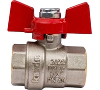 Шаровой кран KALDE полнопроходной, 1/2, вн/вн, ручка бабочка 0KV4816