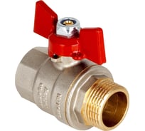 Шаровой кран KALDE полнопроходной, 1 вн/нар, ручка бабочка 0KV4802