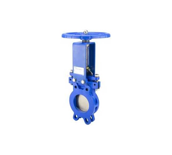 Шиберная задвижка REON тип RSV08 Ду 200 (PN10, корпус GGG40, диск AISI304, уплотнение NBR, штурвал) 200RSV08-10-GGG40-SS304-NBR-H