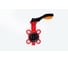 Дисковый поворотный затвор REON Ду300 тип RSV81RED (PN16, Траб.=115С, Тmax=130С) КРАСНЫЙ - СТАЛЬНАЯ рукоятка 300RSV81RED 2