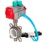 Затвор DN.ru 316L-316L-PTFE Ду100 Ру16, с пневмоприводом DA-105, пневмораспределитель PND1-T08-220VAC NAMUR, МППП-200 D050-116367 1