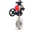 Затвор DN.ru 316L-316L-PTFE Ду100 Ру16, с пневмоприводом DA-105, пневмораспределитель PND1-T10-220VAC NAMUR, БКВ LSB-410, РД HDM-3 D050-116595 1