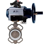 Затвор DN.ru 316L-316L-PTFE Ду125 Ру16, с пневмоприводом DA-105-1, пневмораспределитель PND1-T08-220VAC NAMUR, БКВ LSB-210 D050-116676