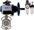 Затвор DN.ru 316L-316L-PTFE Ду125 Ру16, с пневмоприводом DA-105-1, пневмораспределитель PND1-T10-220VAC NAMUR, БКВ LSB-510, БПВ D050-116718 1