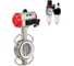 Затвор DN.ru 316L-316L-PTFE Ду50 Ру16, с пневмоприводом DA-083, пневмораспределитель PND1-T10-220VAC NAMUR, БПВ D050-116516 1